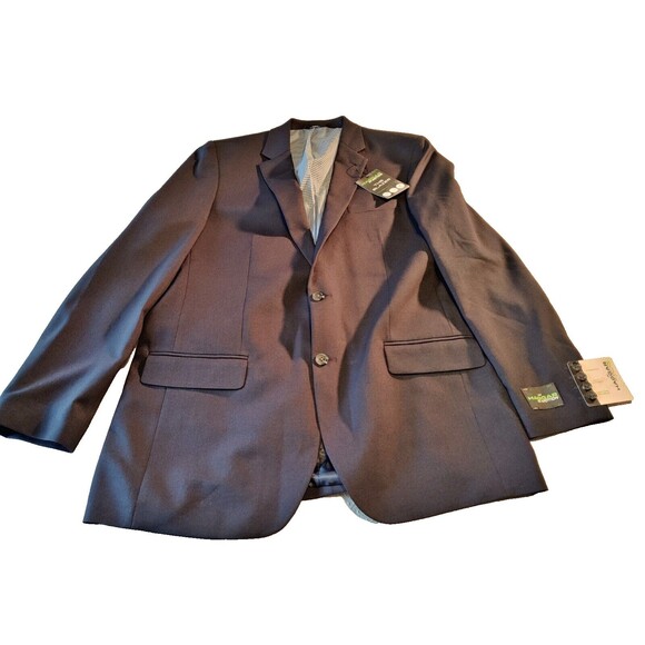 Haggar Men's Tailored Fit In Motion Blazer, 44 Long, Midnight Blue, HJ10337 NWT - Picture 1 of 16